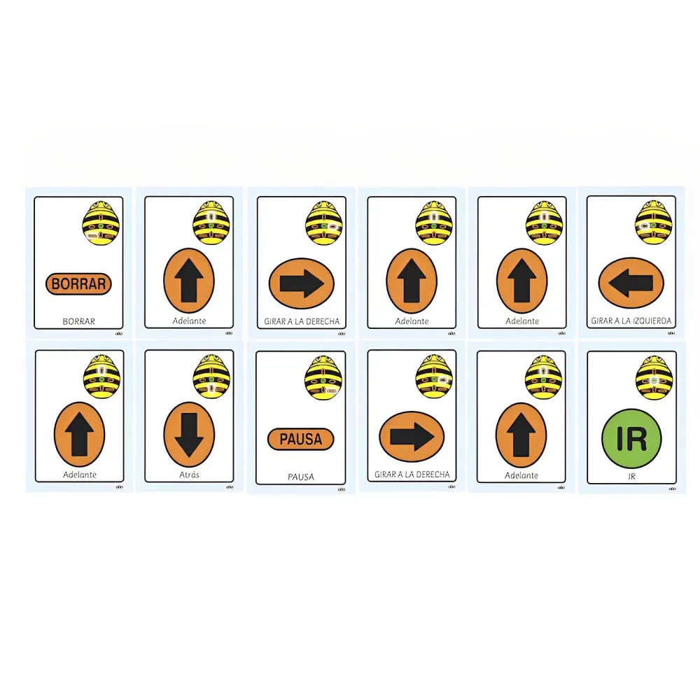 TTS A5 Bee-Bot &amp; Blue-Bot Sequence Cards (49pcs) Laminated Coding Planning Set STEM Education