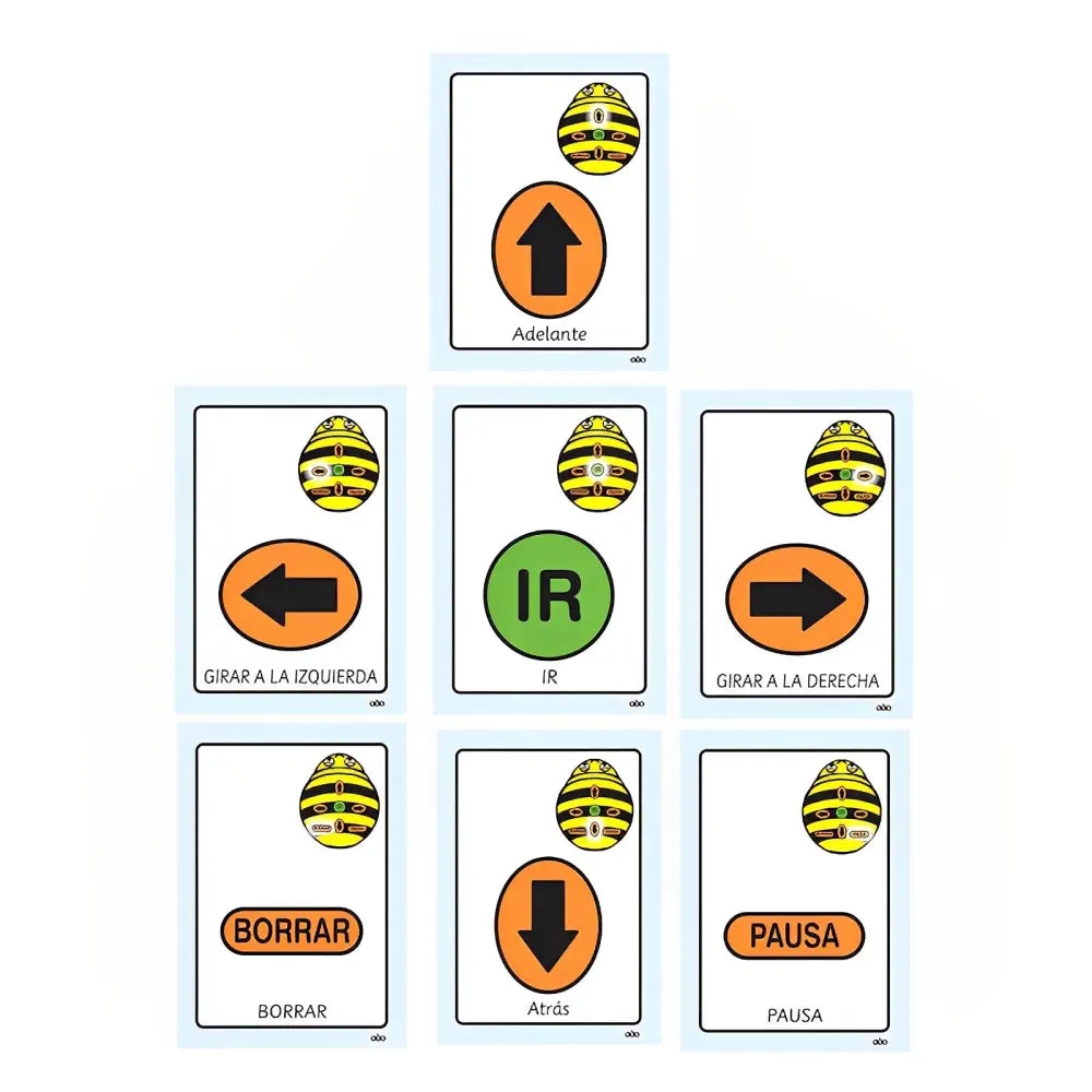 TTS A5 Bee-Bot &amp; Blue-Bot Sequence Cards (49pcs) Laminated Coding Planning Set STEM Education