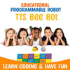 TTS Bee-Bot &amp; Blue-Bot Alphabet Mat (75×90cm) Coding &amp; Literacy Learning Grid STEM Robotics Vinyl Playmat