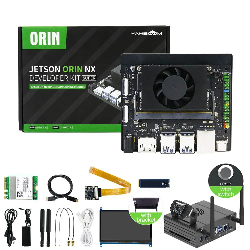Yahboom Jetson Orin NX 16GB Super Development Kit Based On NVIDIA Core Module For ROS AI Deep Learning-Superior Kit