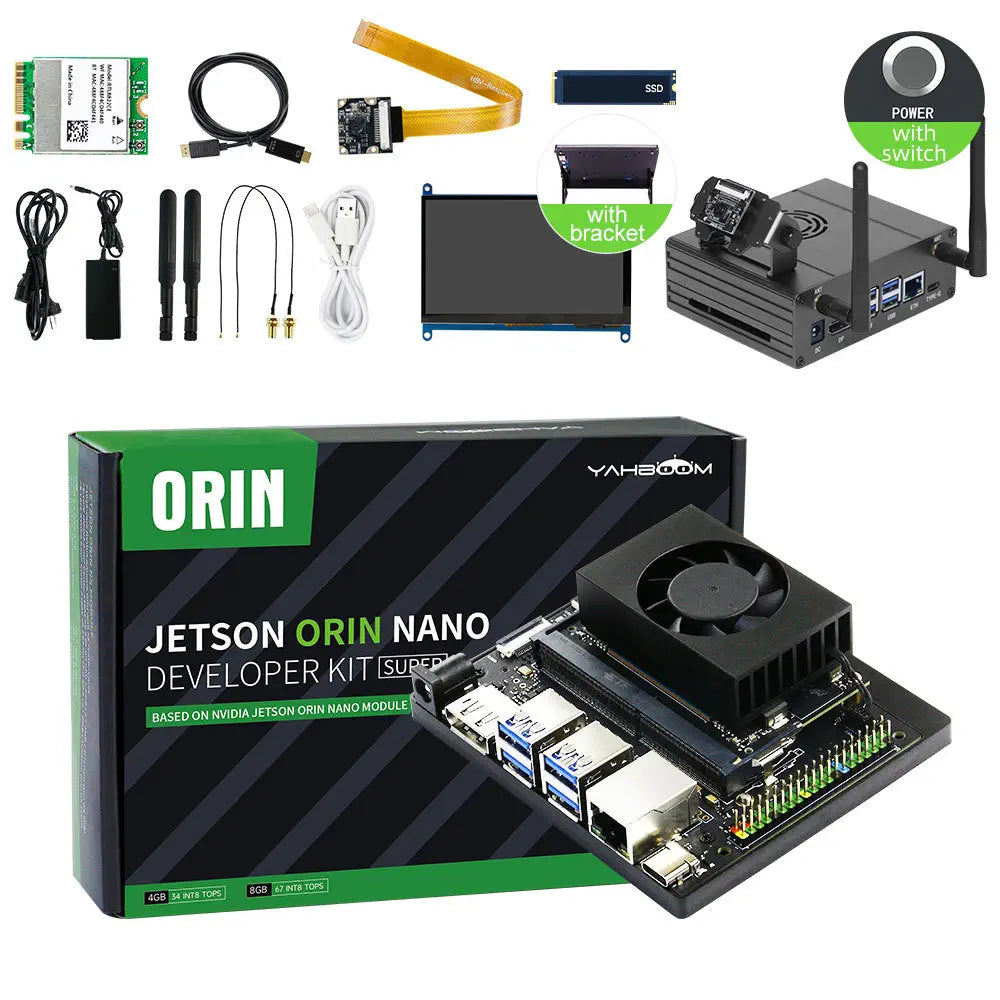 Jetson Orin Nano  SUPER Development Board 4GB RAM based on NVIDIA Core Module for AI Deep Learning--Superior Kit