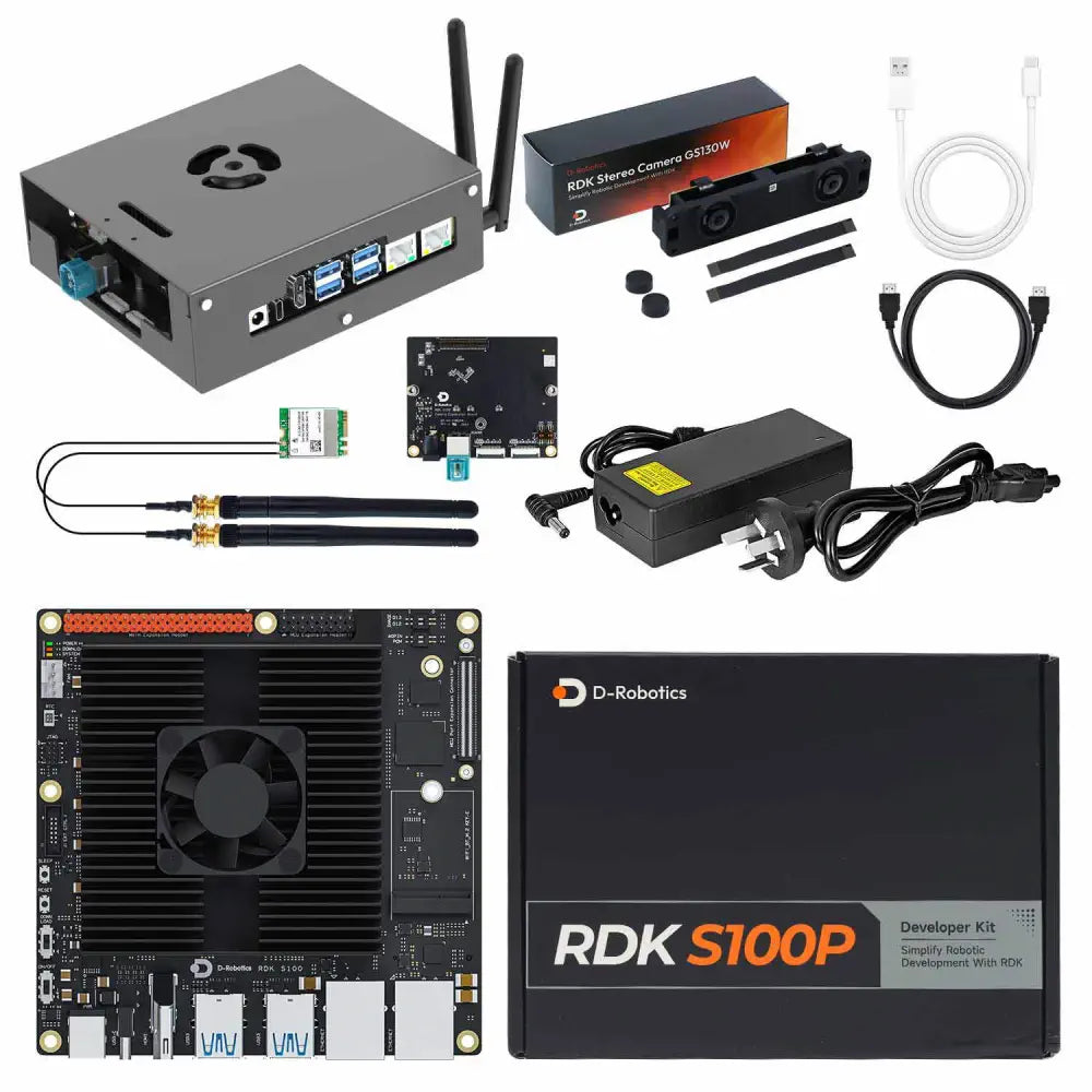 D-Robotics RDK S100P Development Board 128TOPS Computing Power BPU--Official Binocular Stereo Camera Kit