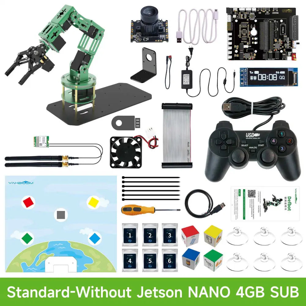 Yahboom DOFBOT AI Large Model Vision Robotic Arm Standard Version Without Jetson NANO SUB Board