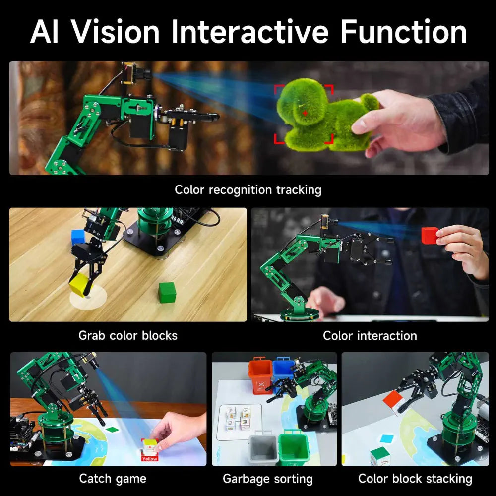 Yahboom DOFBOT AI Large Model Vision Robotic Arm Standard Version With Jetson NANO 4GB SUB Board