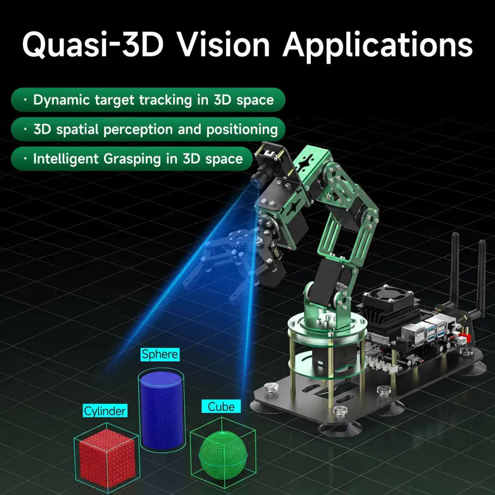 Yahboom DOFBOT AI Large Model Vision Robotic Arm Superior Version With Jetson NANO 4GB SUB Board