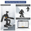 AiNex ROS Education AI Vision Humanoid Robot Powered by Raspberry Pi 4B Biped Inverse Kinematics Algorithm Learning Teaching Kit (Starter Kit with Raspberry Pi 5 2GB)