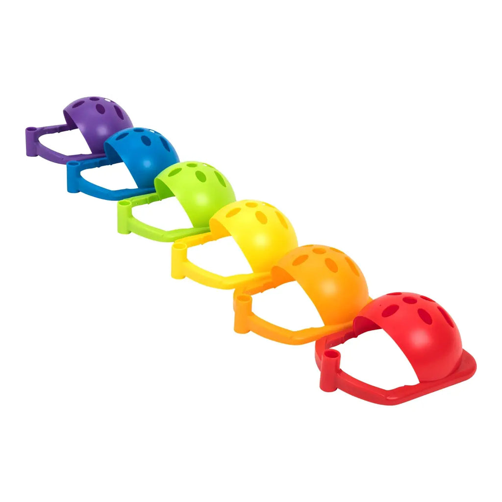 TTS Pen Holder for Bee-Bot (6x) - Rainbow Colored Click On Shells - Classroom Coding Accessories - Enhances Programming Skills &amp; Directional Learning - Educational Toy Set