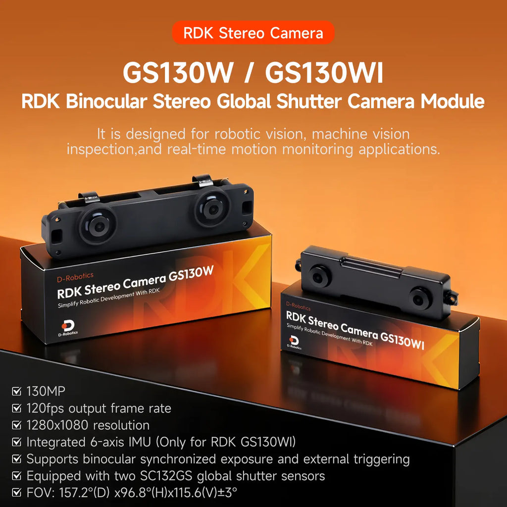 RDK GS130WI(IMU) Stereo Camera Module