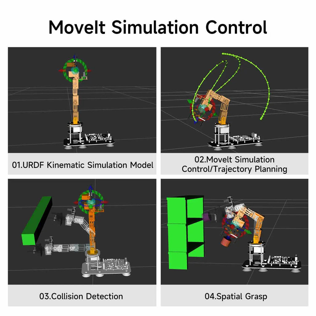 DOFBOT SE AI Vision Robotic Arm with ROS2 Python Programming (Virtual Machine system)-Superior Version