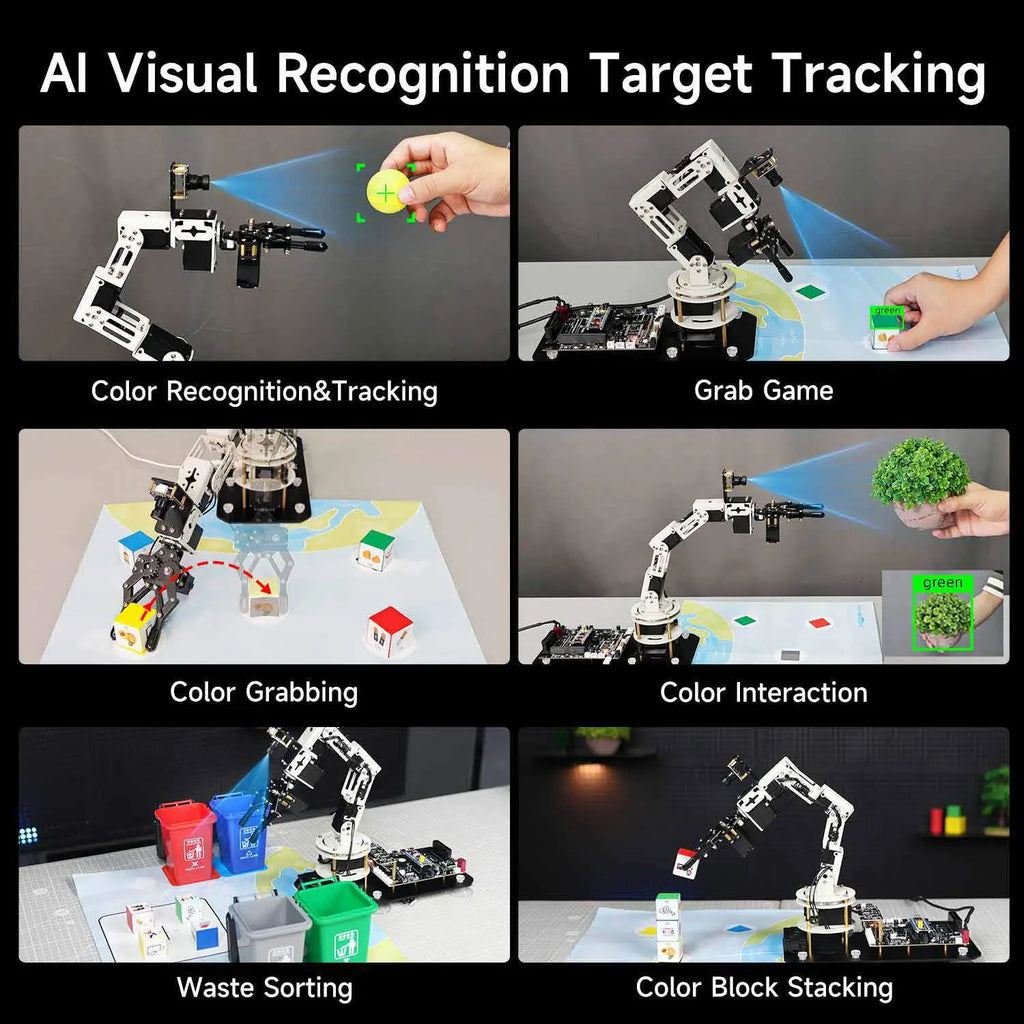DOFBOT SE AI Vision Robotic Arm with ROS2 Python Programming (Virtual Machine system)-Superior Version