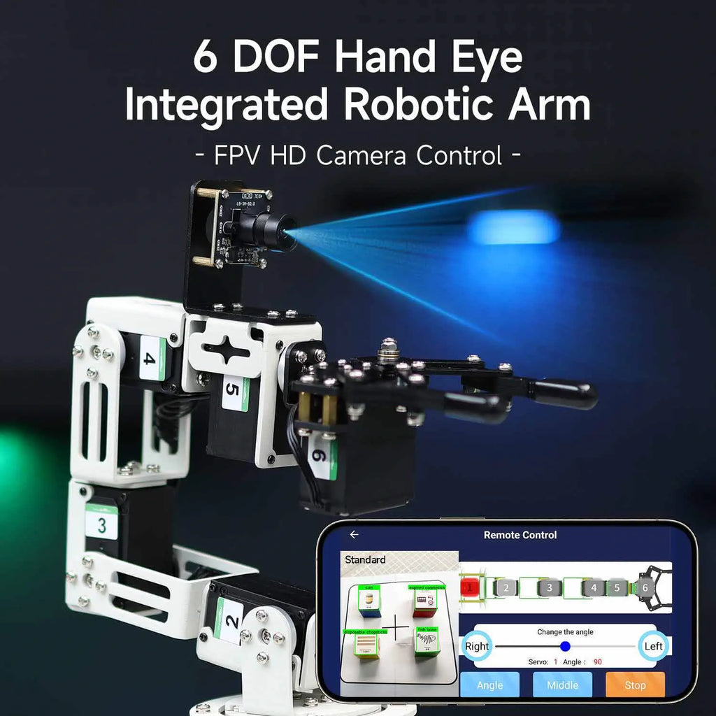 DOFBOT SE AI Vision Robotic Arm with ROS2 Python Programming (Virtual Machine system)-Superior Version