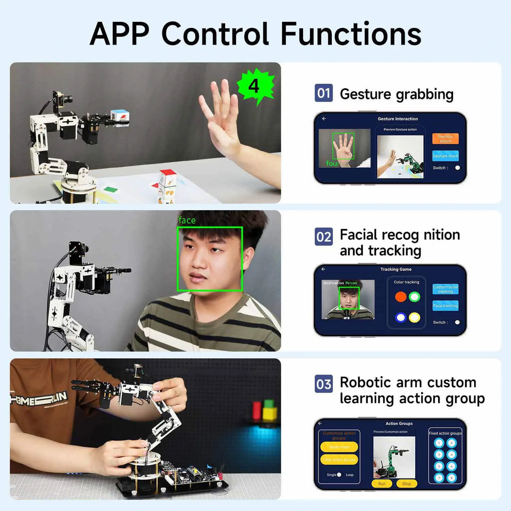 DOFBOT SE AI Vision Robotic Arm with ROS2 Python Programming (Virtual Machine system)-Superior Version