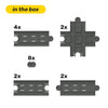 Intelino Short Track Pack - Smart Train Expansion Tracks STEM Education Kit for Kids Classroom Learning Office Home School Toy Set