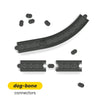 Intelino Short Track Pack - Smart Train Expansion Tracks STEM Education Kit for Kids Classroom Learning Office Home School Toy Set