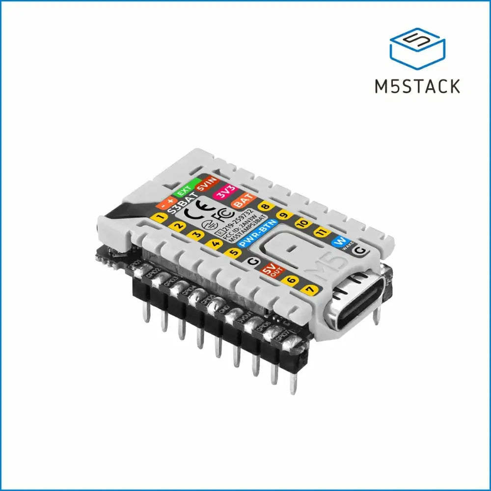 M5Stack M5StampS3 BAT Module w/ 2.54mm Header Pin
