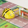TTS Bee-Bot Programmable Floor Robot See &amp; Say Version Bundle with Countryside Mat 75x75 cm &amp; Activity Tin STEM Education Coding Toys Classroom Learning Kit for Kids 3+ years