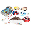TTS Bee-Bot Programmable Robot See &amp; Say Version with Transport &amp; Industry Mat 75x75 cm &amp; Activity Tin Bundle | Coding STEM Education Toys for Kids Classroom Learning Set
