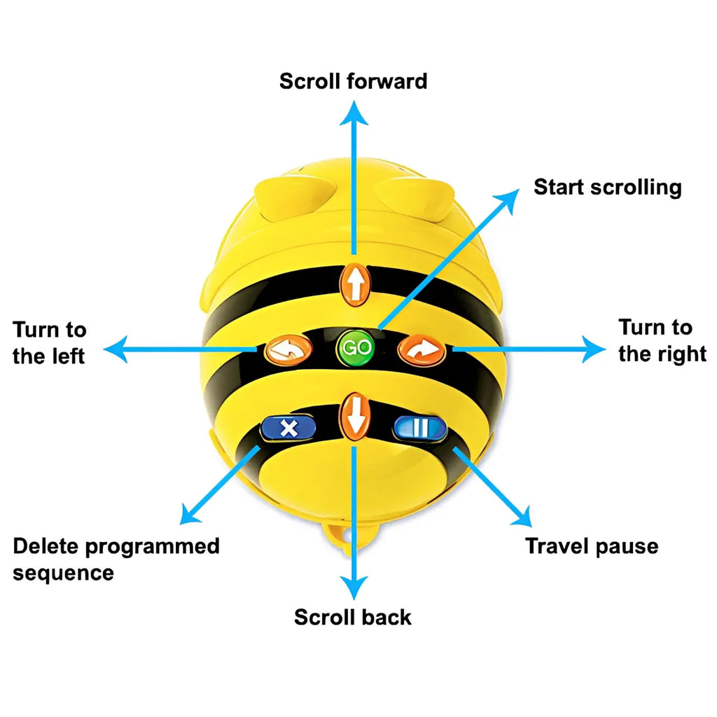 TTS Bee-Bot Programmable Robot See &amp; Say Version with Transport &amp; Industry Mat 75x75 cm &amp; Activity Tin Bundle | Coding STEM Education Toys for Kids Classroom Learning Set