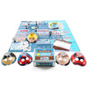 TTS Bee-Bot Programmable Robot See &amp; Say Version with Transport &amp; Industry Mat 75x75 cm &amp; Activity Tin Bundle | Coding STEM Education Toys for Kids Classroom Learning Set