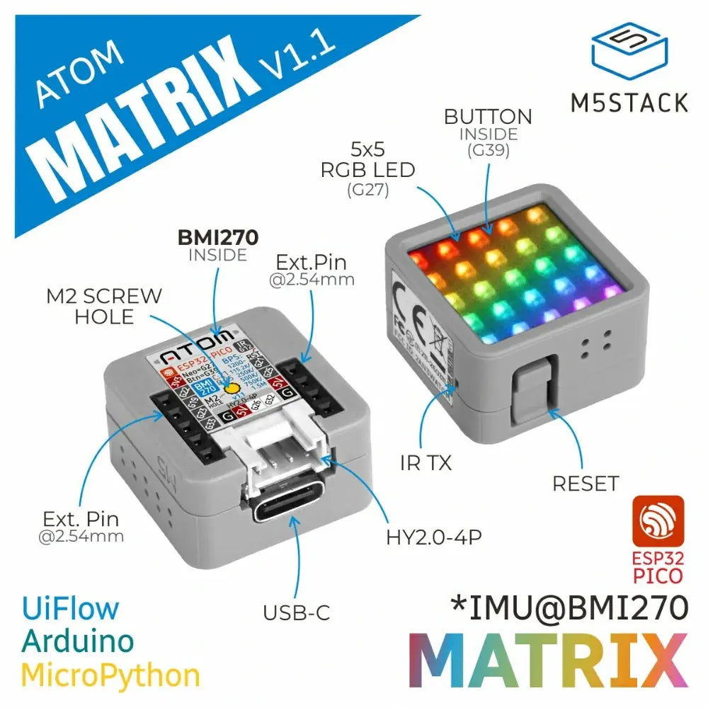 Atom Matrix ESP32 Dev Kit v1.1