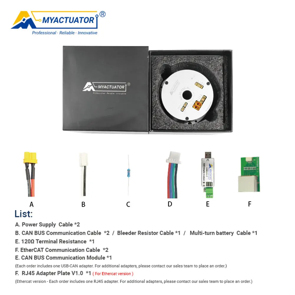 MT RH-20 with brake EtherCAT+CAN harmonic joint motor robot joint motor large hollow design high precision high torque harmonic reducer