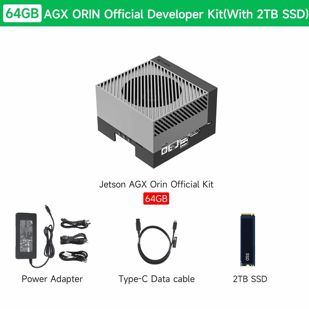 NVIDIA Jetson AGX Orin Developer Kit 64GB 275 TOPS-Official Developer Kit With 2TB SSD