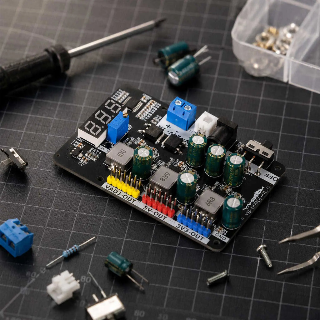 Yahboom Adjustable voltage reduction and stabilization module built on MP2491C with T-Plug Cable
