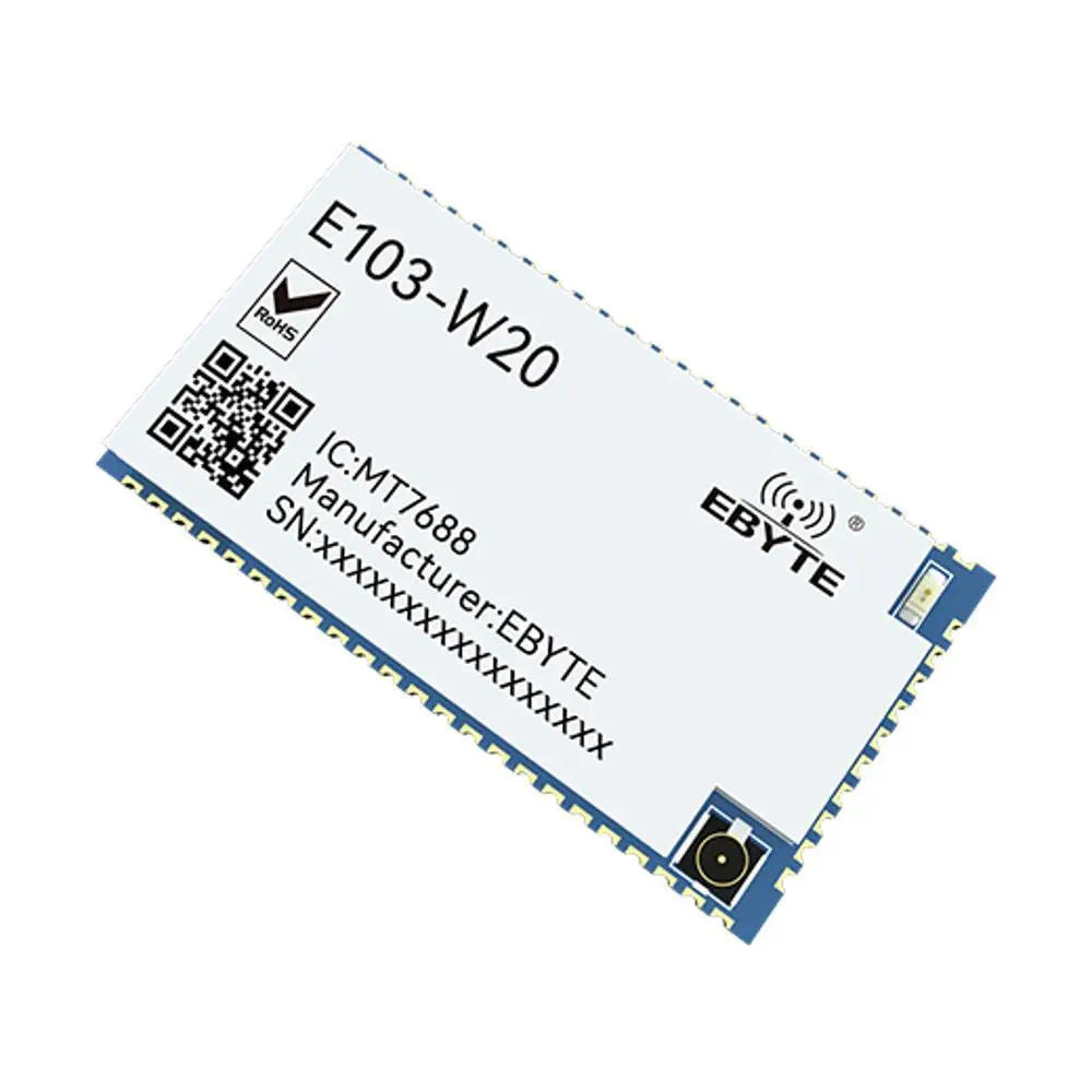 E103-W20(7688) MT7688AN chip solution Open Wrt operating system and custom development patch type small size serial port to WiFi wireless routing module