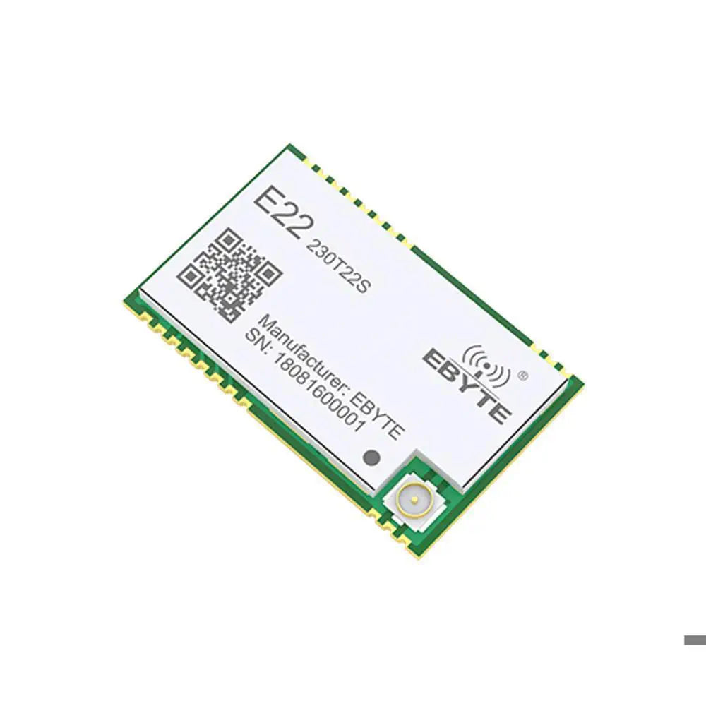 E22-230T22S Ebyte Semtech LoRa solution UART 5Km Range 230MHz 22dBm SMD 16*26mm CE RoHs FCC TCXO External and UFL Antenna LoRa Wireless