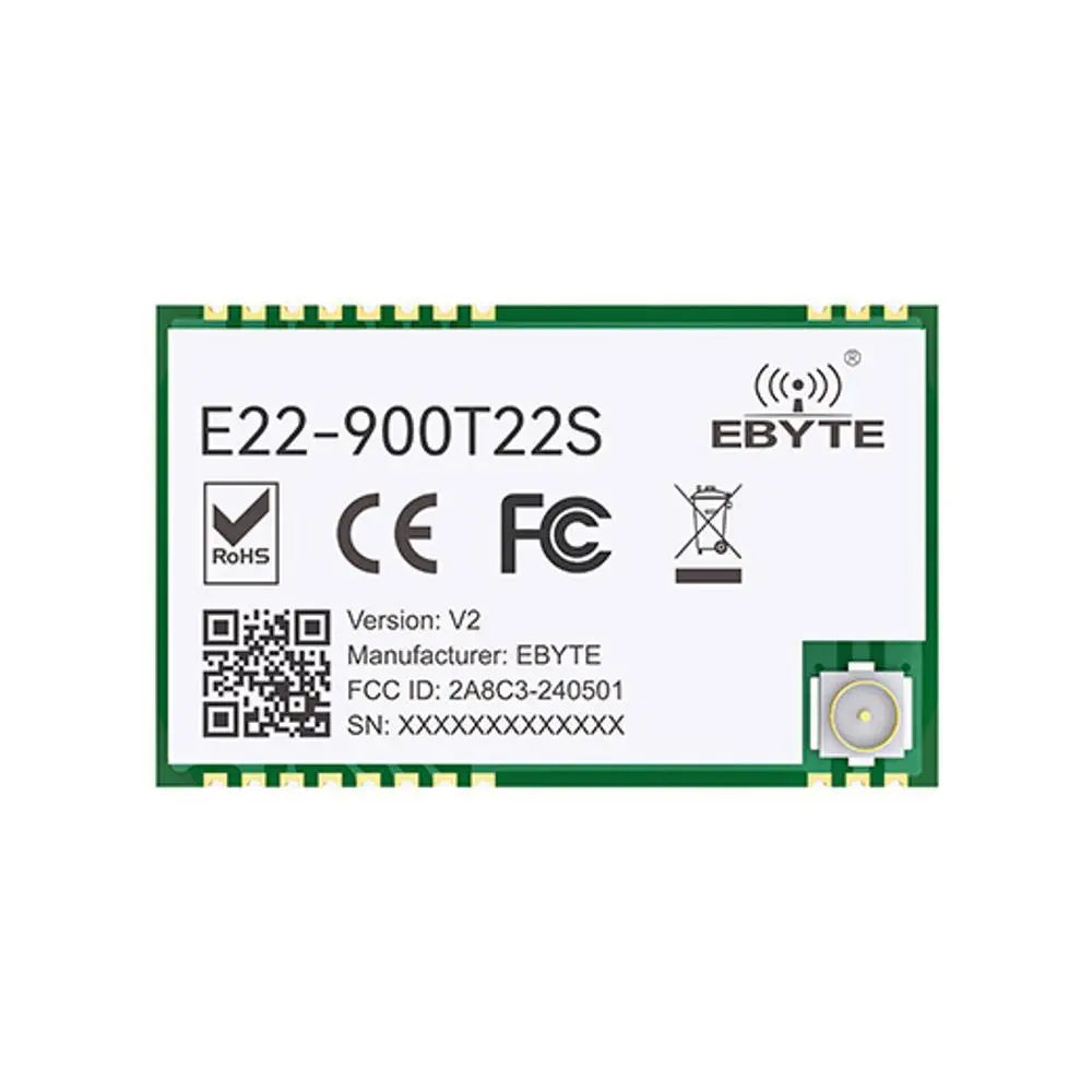E22-900T22S Ebyte UART 5Km Range 868Mhz 915Mhz 22dBm SMD CE FCC LoRa Wireless Transmitter RF Module Semtech LoRa solution