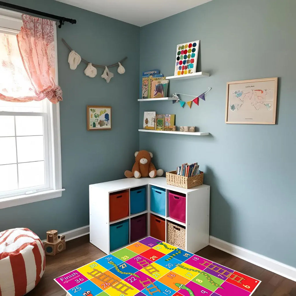 TTS Blue-Bot Bluetooth See &amp; Say Programmable Robot with Snakes &amp; Ladders Mat 90x90 cm - STEM Coding Toys for Home School Classroom Learning