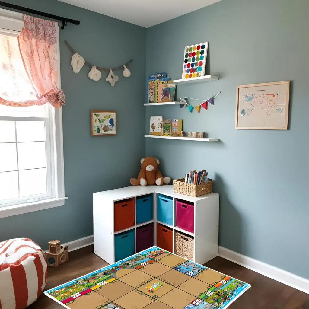 TTS Blue-Bot Coding Toy Robot See &amp; Say Version with 3 Activity Play Mats Bundle (Human Body, Zoo, Transparent Grid Mat 4x4-No Pockets)