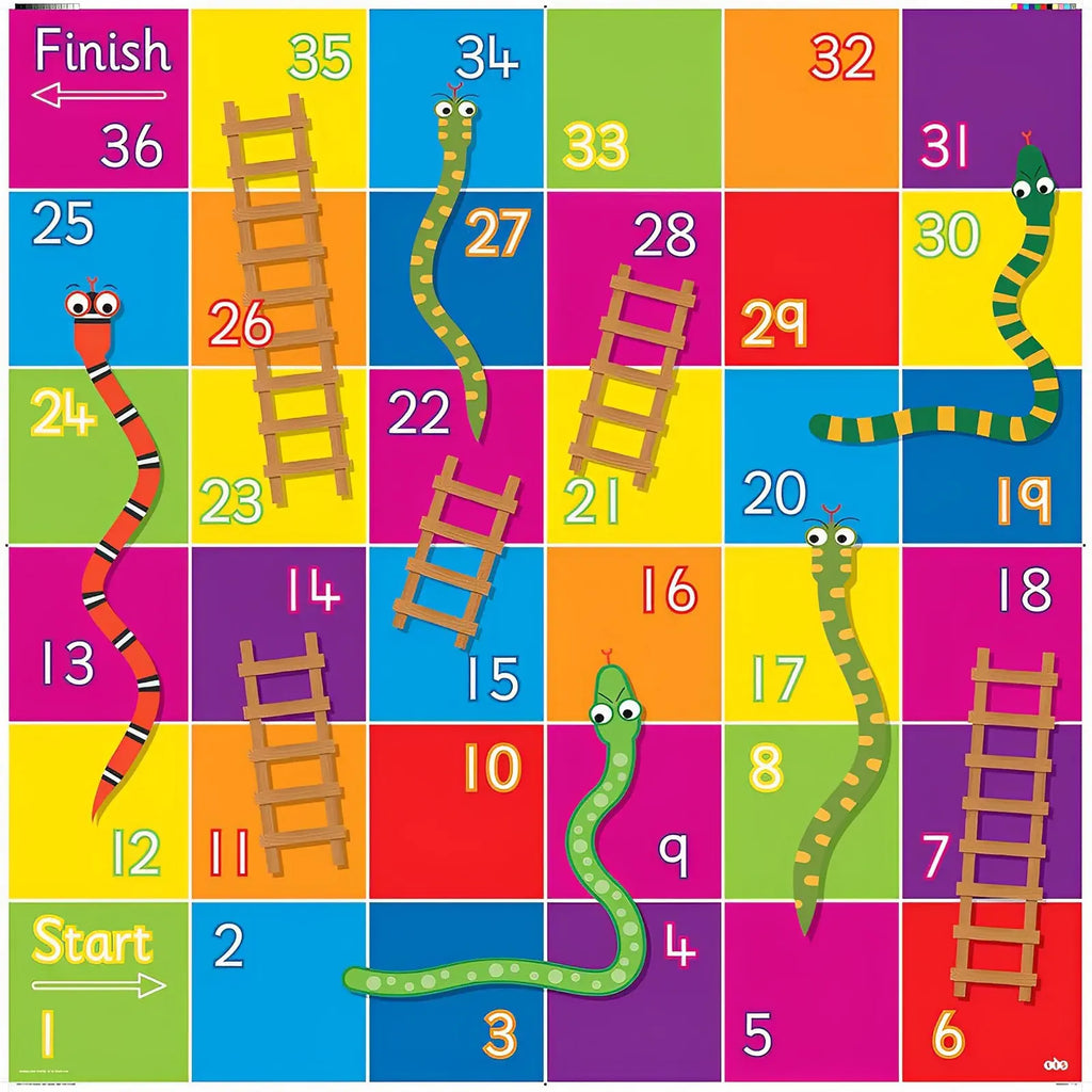 TTS Bee-Bot Coding Toy Robot See &amp; Say Version with Snakes &amp; Ladders Activity Play Mat Bundle, STEM Education Rechargeable Programming Robotics