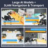 ROSpider ROS2 Hexapod Robot with Jetson/Raspberry Pi, Multimodal Large AI Models, ChatGPT, 3D Vision, SLAM Mapping &amp; Navigation (Ultimate kit without Controller)