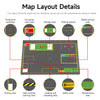 Yahboom Sandbox Map for Robotics AI Large Model Scenario (4.1m × 3m)