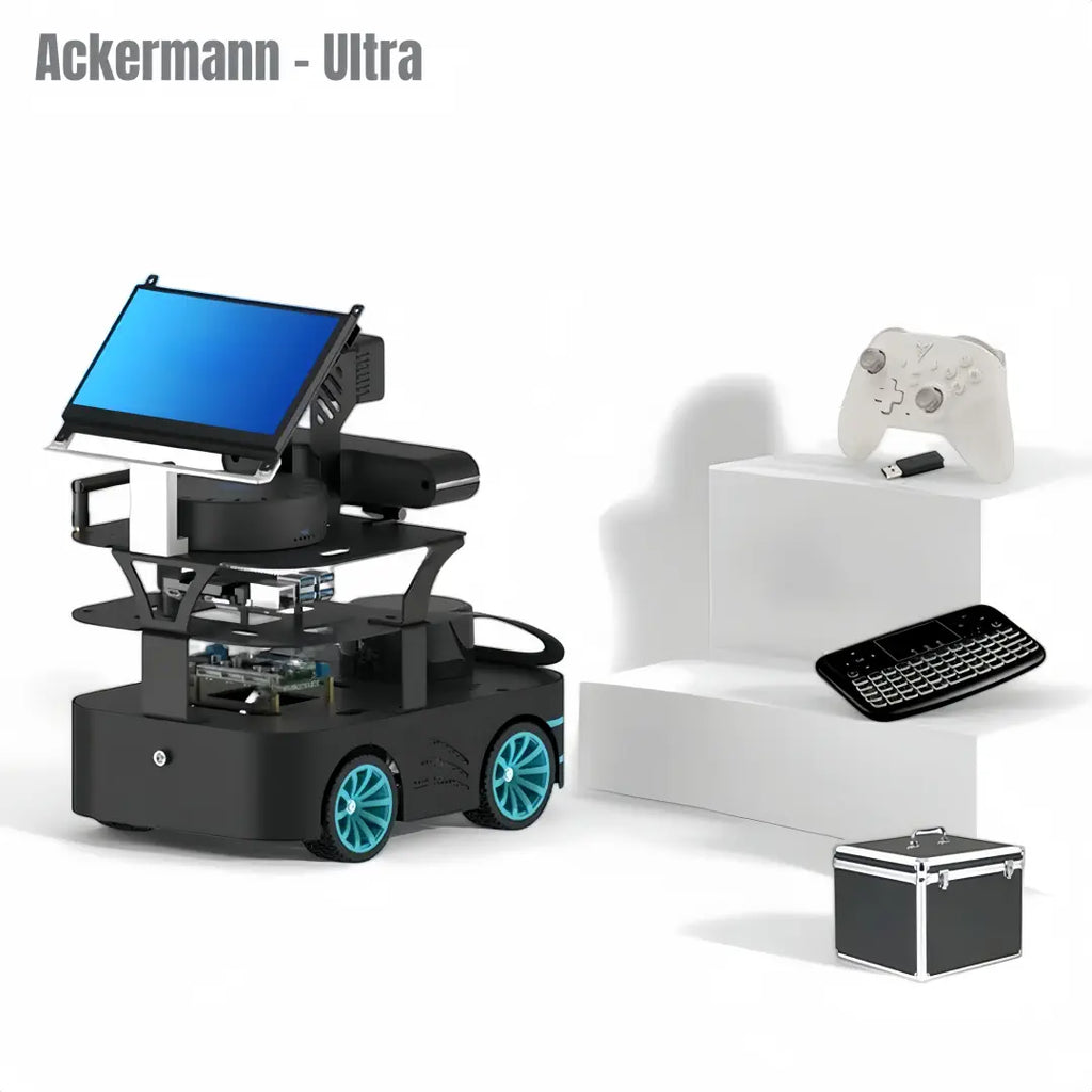 ROS2 Autonomous Mobile Robot Platform for Embodied AI, SLAM, Navigation and LLM Research（Ackermann-RPi5-8GB）