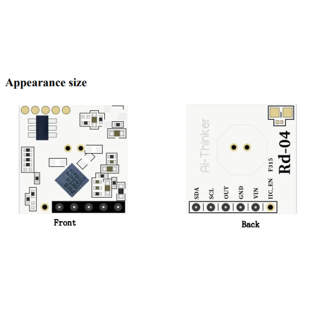 10G radar module human micromotion, motion sensing low power module Rd-04 onboard antenna