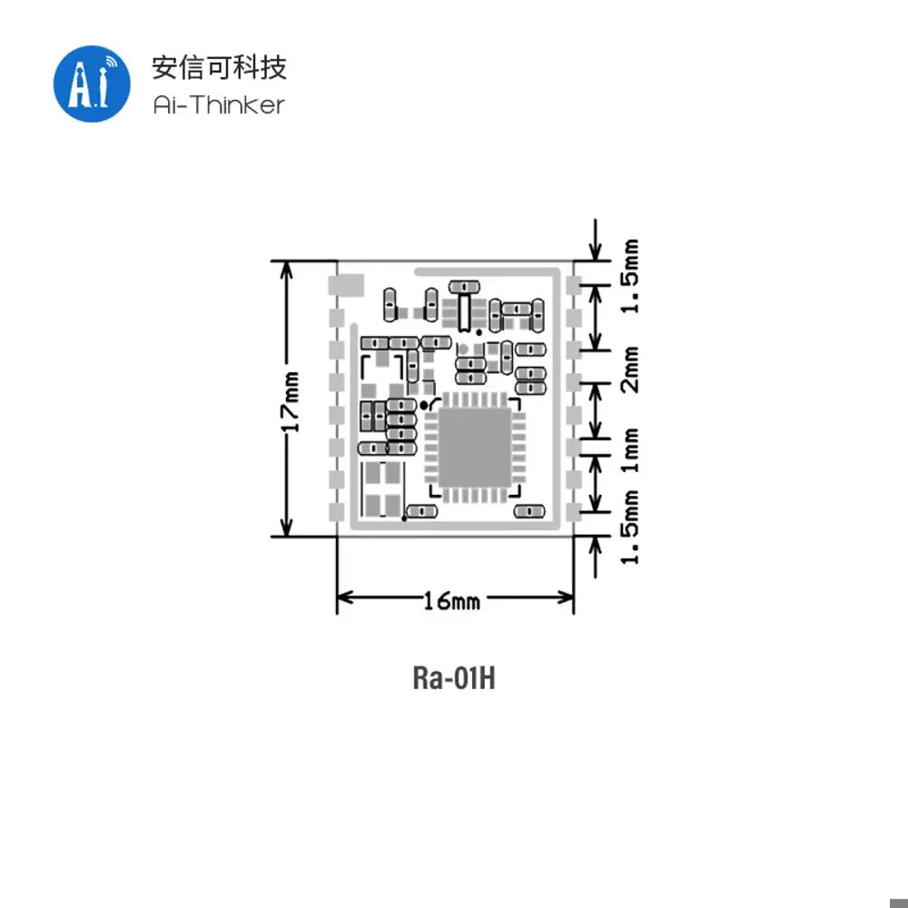 SX1276 Spread Spectrum LoRa Module Ra-01H 868Mhz Wireless Serial to WiFi Module