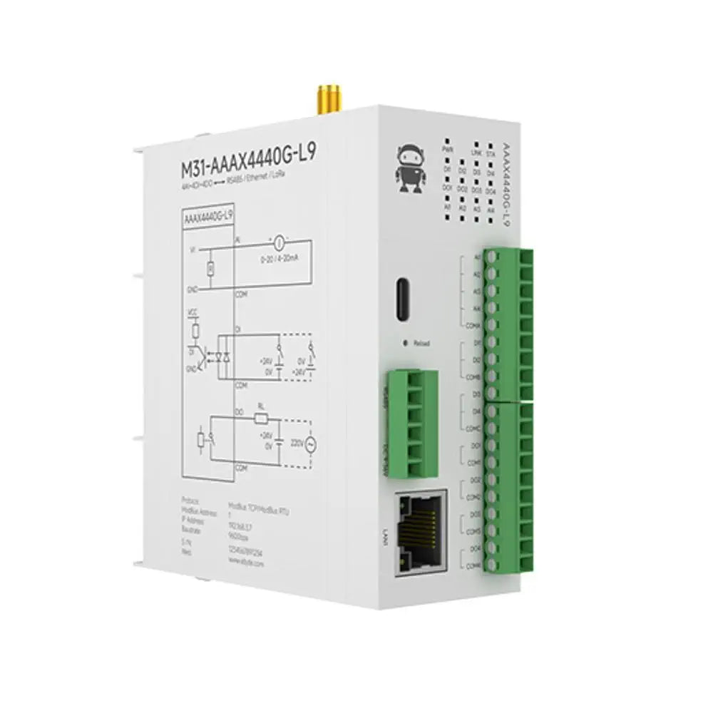 M31-AAAX4440G-L9 4DI+4AI+4DO LoRa host Wireless remote IO module Multi-channel analog/switch quantity acquisition control
