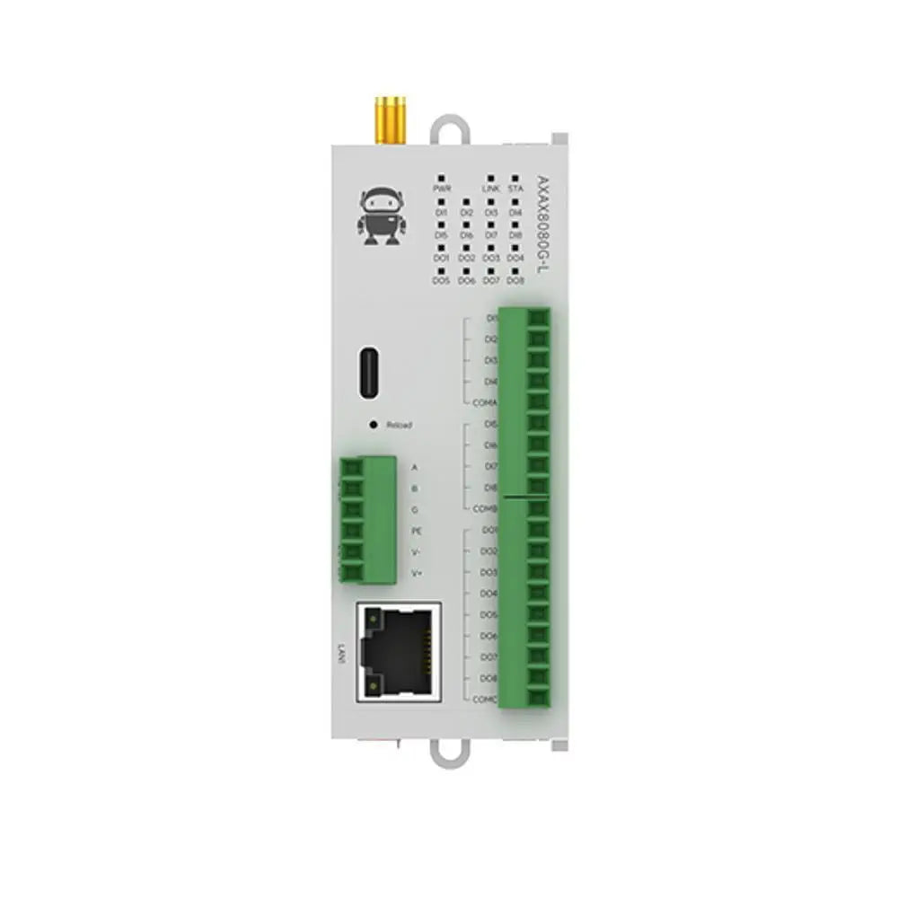 M31-AXAX8080G-L Wireless remote IO module Multi-channel analog/switch quantity acquisition control Built-in wireless module supporting Modbus RTU, wireless remote acquisition (DI/DO/AI/AO).
