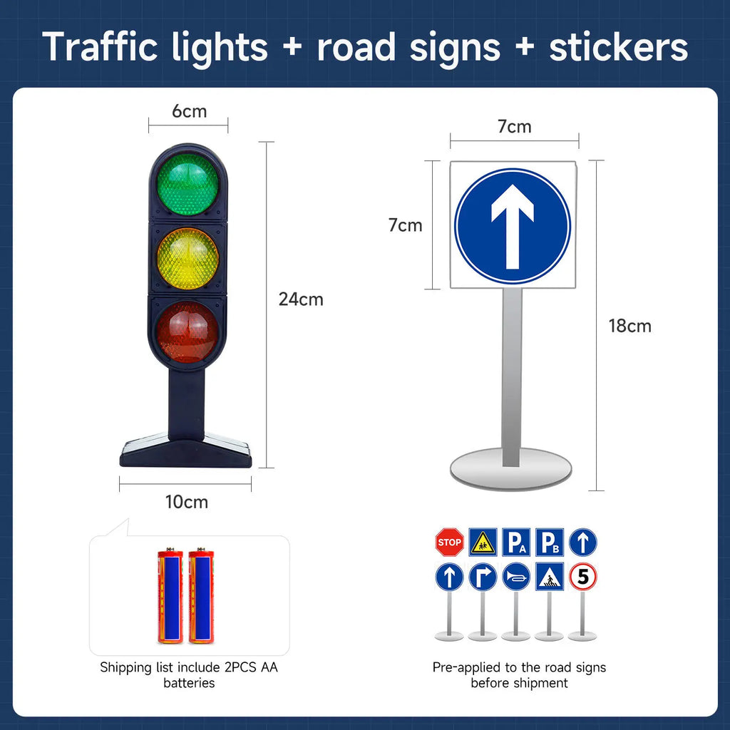 Yahboom ROS Robot Car Parts Kit-Traffic light&amp;road signs&amp;vision codes