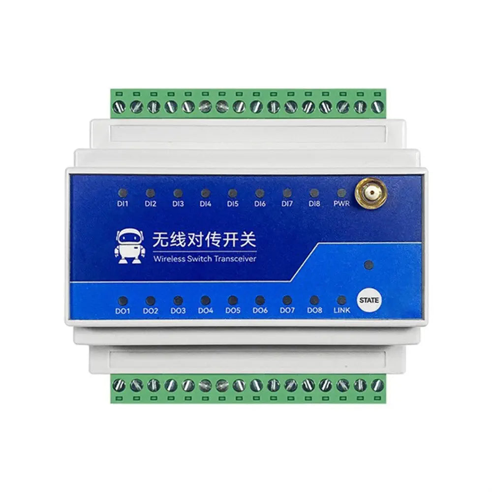 8 Digital Input Wireless Remote Switch Transmission 5km LoRa Modulation Technology 868/915MHz