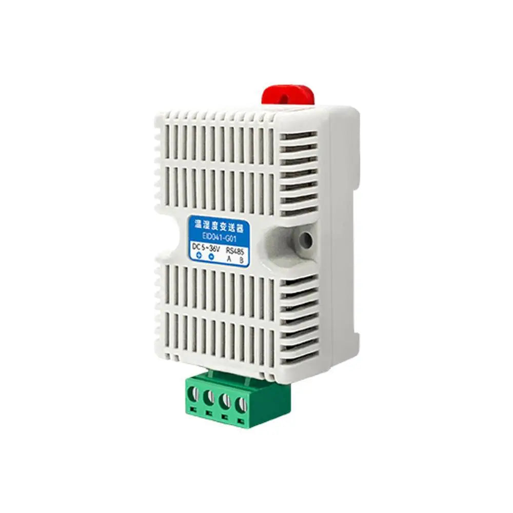 EID041-G01 Industrial-grade card rail Temperature and humidity sensors Built in AHT20 sensor chip Support RS485 interface communication