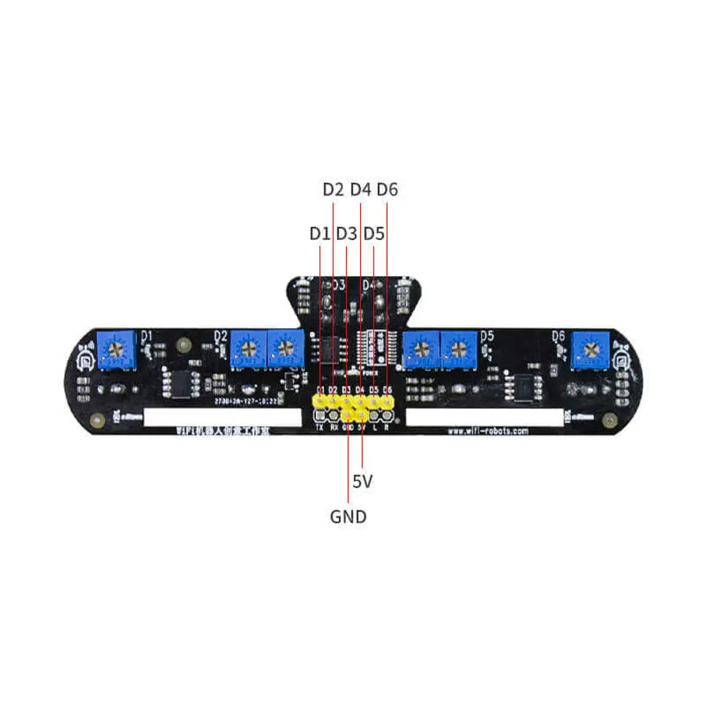 6 Channel Infrared Tracking Sensor Module With 6 Pin 25cm Female to Female Jumper Wire