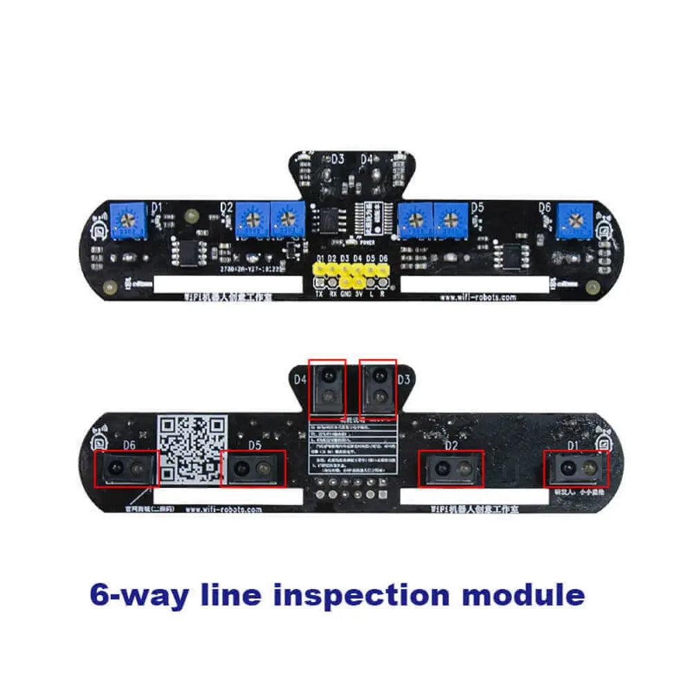 6 Channel Infrared Tracking Sensor Module With 6 Pin 25cm Female to Female Jumper Wire