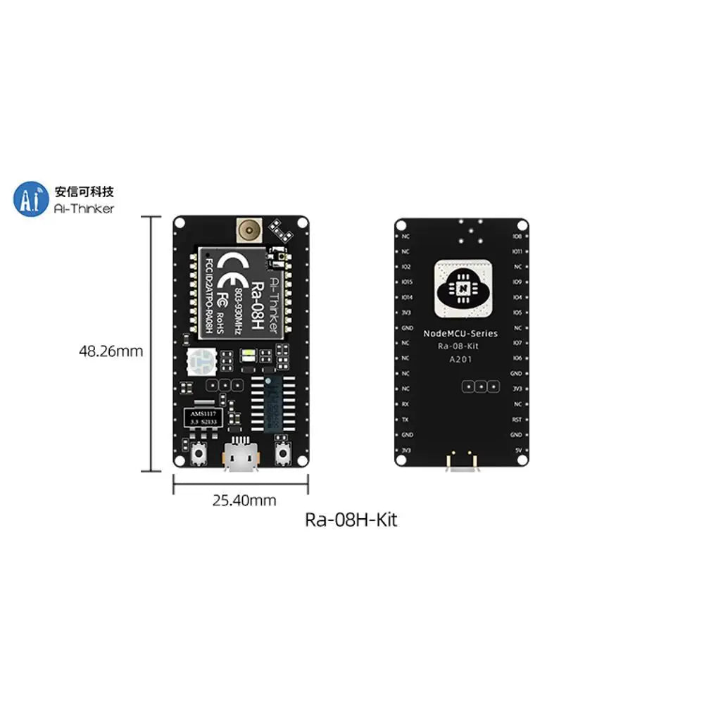 Ai-Thinker NEW Ra-08H-Kit LoRaWAN RF Module Development Board 803MHz-930MHz Ra-08H ASR6601