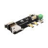 Waveshare Micro HDMI to HDMI Multifunctional Adapter, Compatible with Raspberry Pi 5 / 4B, Two Power Supply Methods