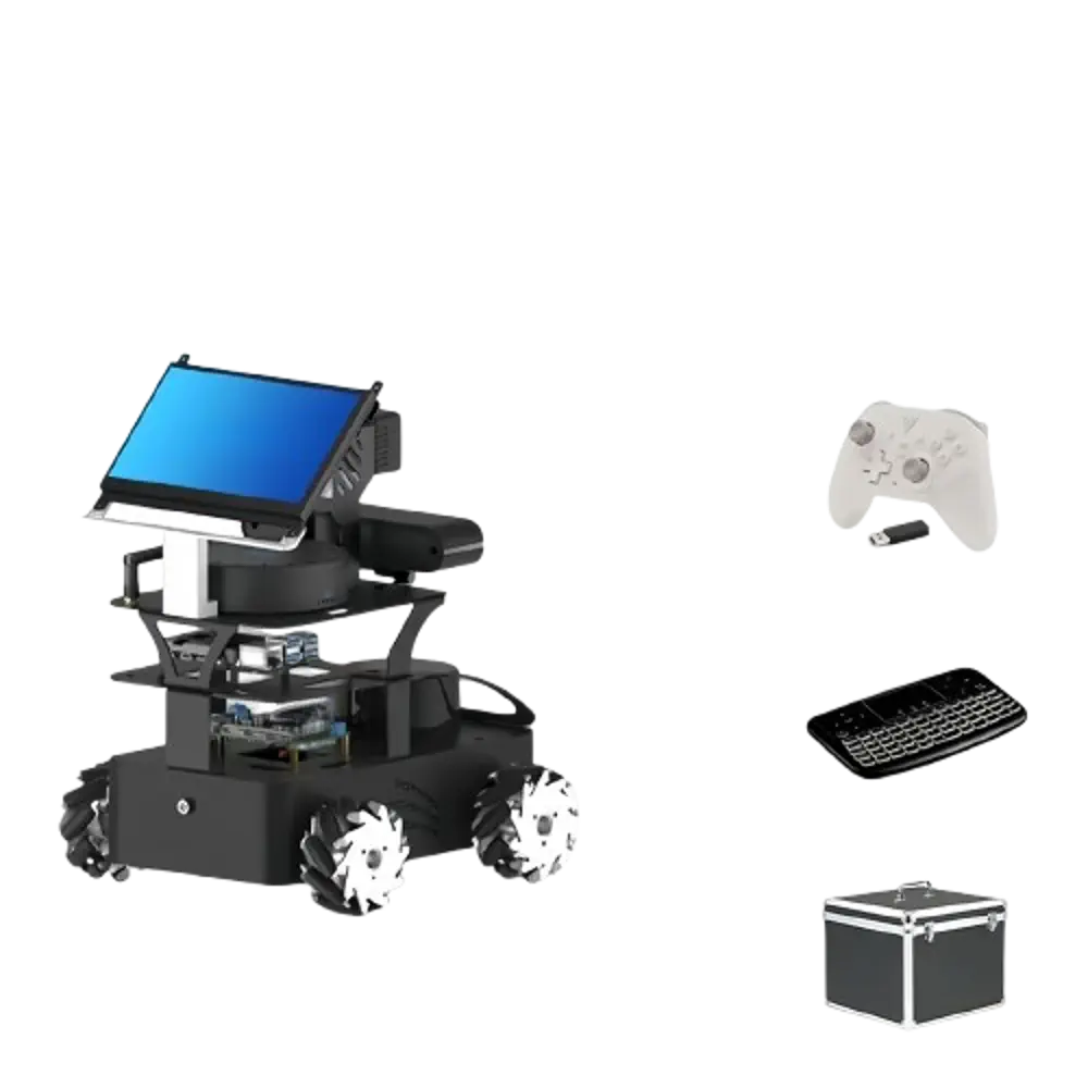 ERobot：ROS2 Autonomous Mobile Robot Platform for Embodied AI, SLAM, Navigation and LLM Research（Mecanum Wheel-RPi5-8GB)
