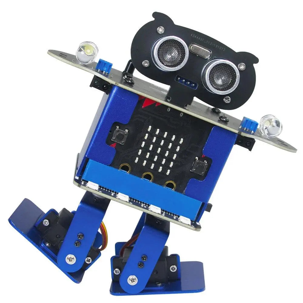 Happybot Bipedal Bionic Humanoid Dancing Robot, Micro:bit STEM Educational Robot– Scratch 3.0 Graphical Programming