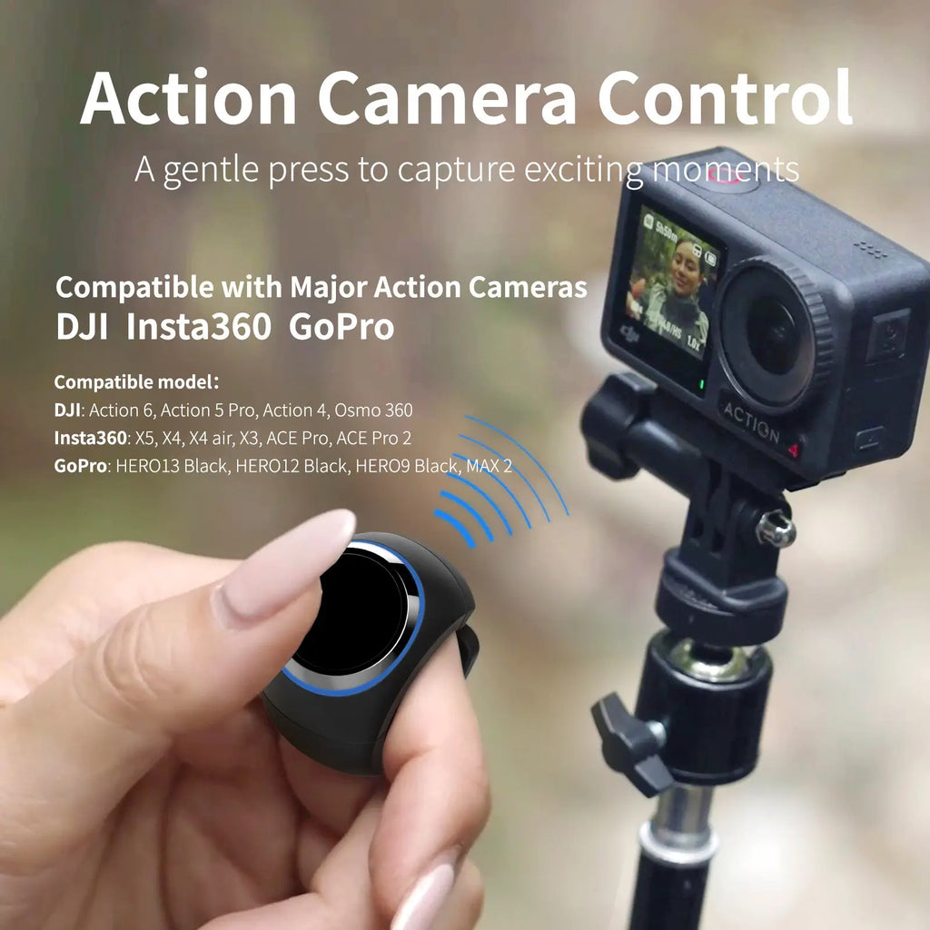 OnCtrl Ring II Smart Bluetooth Remote Control Ring - Wearable Motion &amp; Action Camera Controller